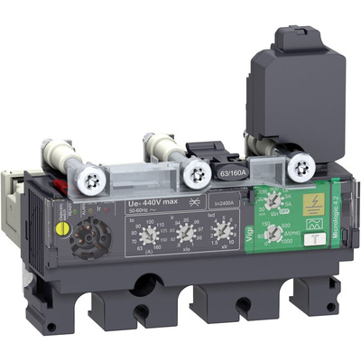 Schneider Electric, ComPact MCCB 3P 160A, Fixed Mount