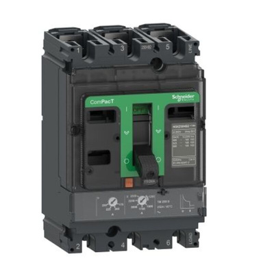 Schneider Electric, ComPacT MCCB 3P 100A, Fixed Mount