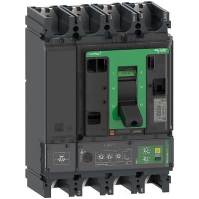 Schneider Electric, ComPacT MCCB 4P 400A, Fixed Mount