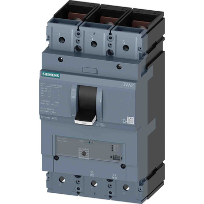 Siemens, SENTRON MCCB 3P 250A, Breaking Capacity 110 kA, Fixed Mount