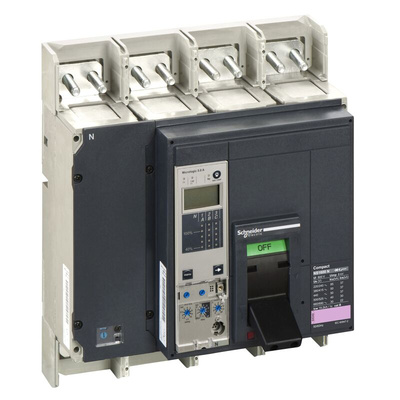 Schneider Electric, Compact MCCB 4P 1.6kA, Fixed Mount