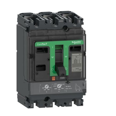 Schneider Electric, ComPacT New Generation MCCB 3P 160A, Fixed Mount