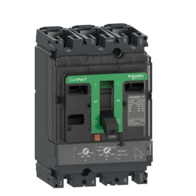 Schneider Electric, ComPacT MCCB 3P 63A, Fixed Mount