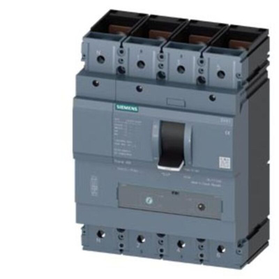 Siemens, SENTRON MCCB 4P 400A, Breaking Capacity 110 kA, Fixed Mount