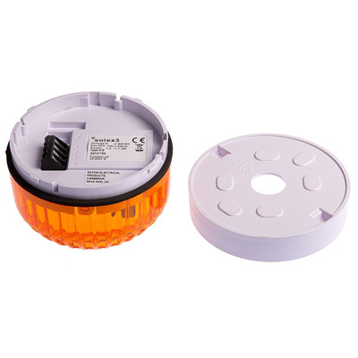 Eaton Series Amber Flashing Beacon, 9 → 60 V dc, Surface Mount, Xenon Bulb, IP54
