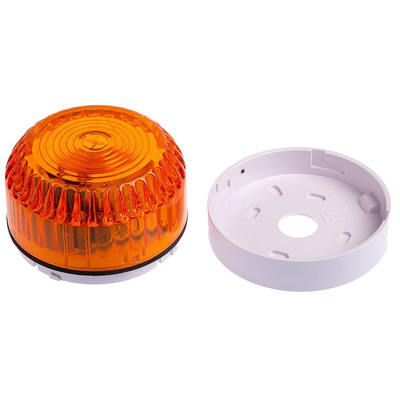 Eaton Series Amber Flashing Beacon, 9 → 60 V dc, Surface Mount, Xenon Bulb, IP54