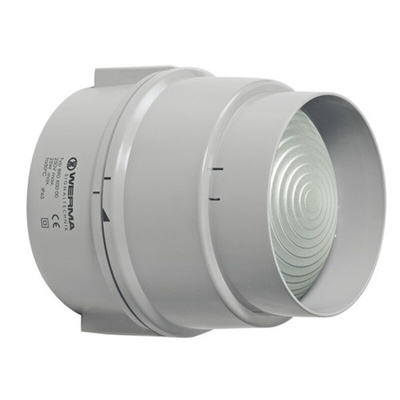 Werma BWM 890 Series Red Steady Beacon, 12 V dc, 24 V dc, Base Mount, LED Bulb, IP65