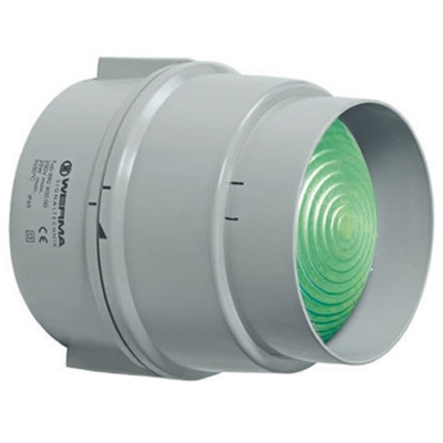 Werma BWM 890 Series Green Steady Beacon, 115 V ac, Base Mount, LED Bulb
