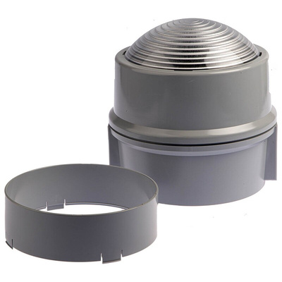 Werma BWM 890 Series Red Steady Beacon, 115 → 230 V ac, Base Mount, LED Bulb, IP65