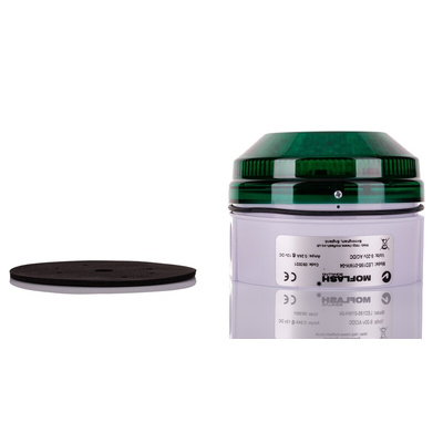 Moflash LED195 Series Green Multiple Effect Beacon, 8 → 20 V ac/dc, Surface Mount, Wall Mount, LED Bulb, IP65