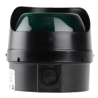 Moflash LED TL Series Green Steady Beacon, 20 → 30 V ac/dc, Surface Mount, Wall Mount, LED Bulb, IP65