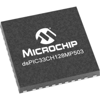 Microchip DSPIC33CH128MP503-I/M5, Microprocessor dsPIC33CH 16bit DSP, MCU 180 MHz, 200 MHz 36-Pin UQFN