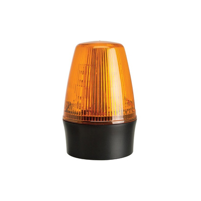 RS PRO Amber Flashing Beacon, 115 V ac, Surface Mount, Wall Mount, Xenon Bulb