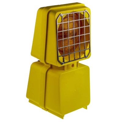 Wolf Safety HL95 Series Amber Steady Beacon, 5.6 V dc, Portable Mount, LED Bulb