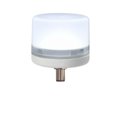 RS PRO White Steady Beacon, 24 Vdc, Screw Mount, LED Bulb, IP66