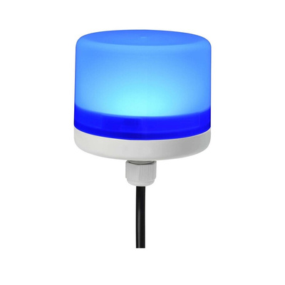 RS PRO Blue Steady Beacon, 24 Vdc, Screw Mount, LED Bulb, IP66