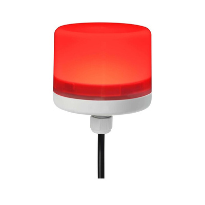 RS PRO Red Steady Beacon, 24 Vdc, Screw Mount, LED Bulb, IP66