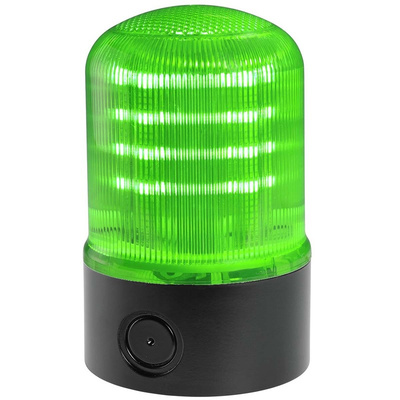 RS PRO Green Multiple Effect Beacon, 12 V ac/dc, 24 V ac/dc, Base Mount, LED Bulb