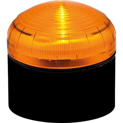 RS PRO Amber Multiple Effect Beacon, 12 → 24 V, Screw Mount, LED Bulb, IP66