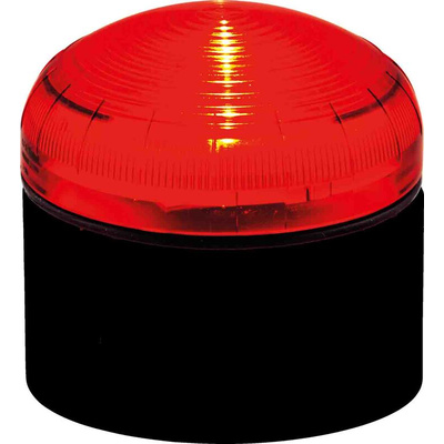 RS PRO Red Multiple Effect Beacon, 12 → 24 V, Screw Mount, LED Bulb, IP66