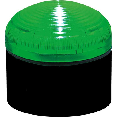 RS PRO Green Multiple Effect Beacon, 12 → 24 V, Screw Mount, LED Bulb, IP66