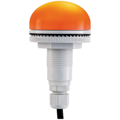 RS PRO Amber Multiple Effect Beacon, 12 → 24 V, Panel Mount, LED Bulb, IP66