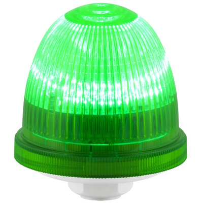 RS PRO Green Multiple Effect Beacon, 12 → 24 V, Panel Mount, LED Bulb, IP66