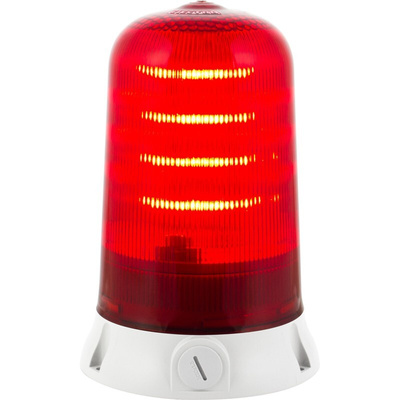 RS PRO Red Multiple Effect Beacon, 12 → 24 V, Base Mount, LED Bulb, IP65