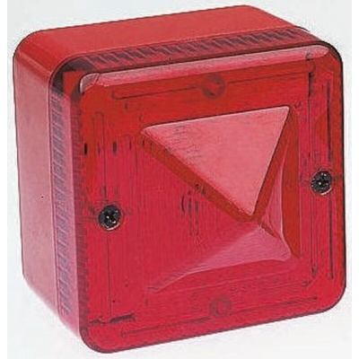 e2s L101X Series Red Flashing Beacon, 12 V ac/dc, Surface Mount, Xenon Bulb, IP66