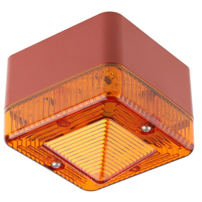 e2s L101X Series Amber Flashing Beacon, 12 V ac/dc, Surface Mount, Xenon Bulb, IP66