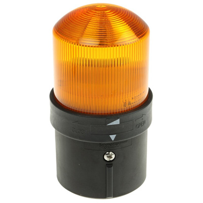 Schneider Electric Harmony XVB Series Amber Flashing Beacon, 24 V ac, 24 → 48 V dc, Panel Mount, Incandescent