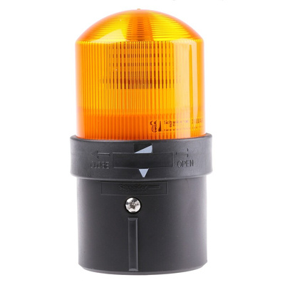 Schneider Electric Harmony XVB Series Amber Flashing Beacon, 48 → 230 V ac, Base Mount, Incandescent Bulb, IP65
