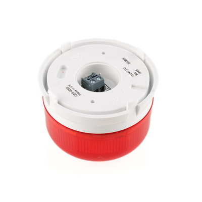 Klaxon Flashguard QBS Series Red Flashing Beacon, 12 V dc, 24 V dc, Surface Mount, Xenon Bulb