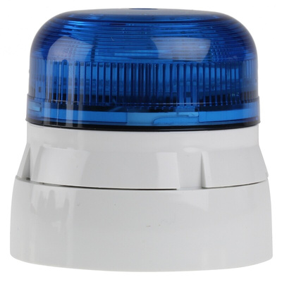 Klaxon Flashguard QBS Series Blue Flashing Beacon, 12 V dc, 24 V dc, Surface Mount, Xenon Bulb