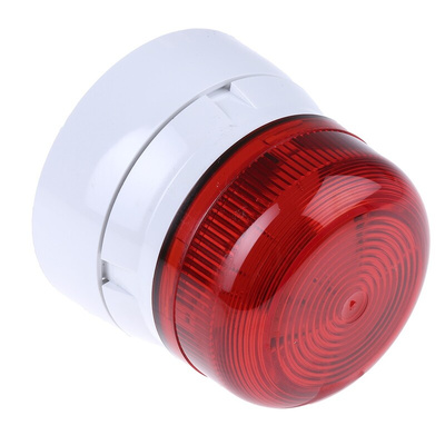 Klaxon Flashguard QBS Series Red Flashing Beacon, 110 V ac, Surface Mount, Xenon Bulb