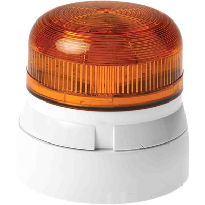 Klaxon Flashguard QBS Series Amber Flashing Beacon, 110 V ac, Surface Mount, Xenon Bulb