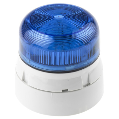 Klaxon Flashguard QBS Series Blue Flashing Beacon, 110 V ac, Surface Mount, Xenon Bulb