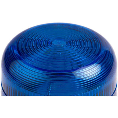 Klaxon Flashguard QBS Series Blue Flashing Beacon, 230 V ac, Surface Mount, Xenon Bulb