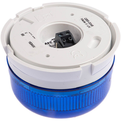 Klaxon Flashguard QBS Series Blue Flashing Beacon, 12 V dc, 24 V dc, Surface Mount, Xenon Bulb