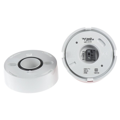 Klaxon Flashguard QBS Series Red Steady Beacon, 230 V ac, Surface Mount, LED Bulb