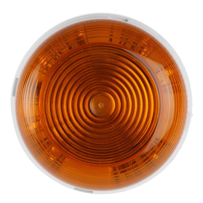 Klaxon Flashguard QBS Series Amber Steady Beacon, 230 V ac, Surface Mount, LED Bulb