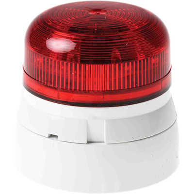 Klaxon Flashguard QBS Series Red Multiple Effect Beacon, 11 → 35 V dc, Surface Mount, LED Bulb