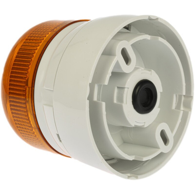Klaxon Flashguard QBS Series Amber Flashing Beacon, 11 → 35 V dc, Surface Mount, LED Bulb