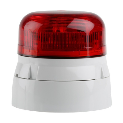 Klaxon Flashguard QBS Series Red Flashing Beacon, 230 V ac, Surface Mount, LED Bulb