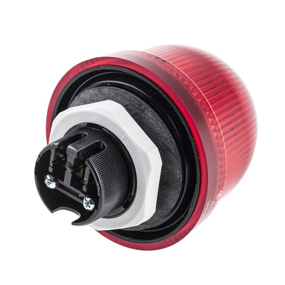 Werma EM 817 Series Red Flashing Beacon, 24 V dc, Panel Mount, Xenon Bulb