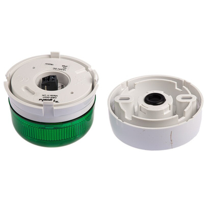 Klaxon Flashguard QBS Series Green Flashing Beacon, 12 V dc, 24 V dc, Surface Mount, Xenon Bulb