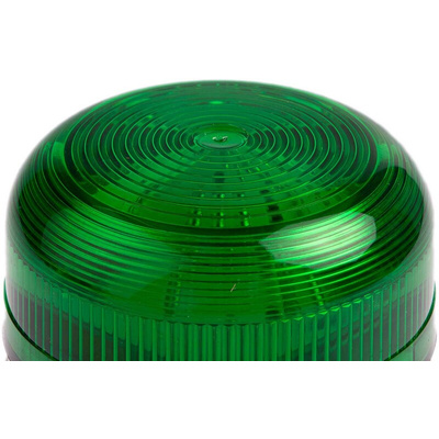 Klaxon Flashguard QBS Series Green Flashing Beacon, 12 V dc, 24 V dc, Surface Mount, Xenon Bulb
