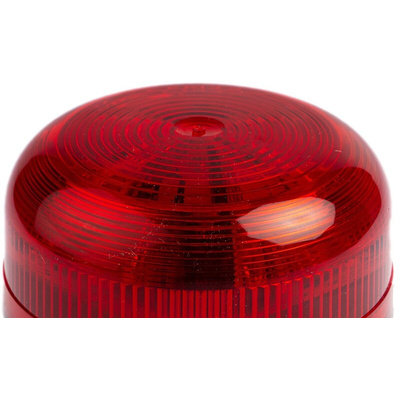 Klaxon Flashguard QBS Series Red Flashing Beacon, 24 V dc, Surface Mount, LED Bulb