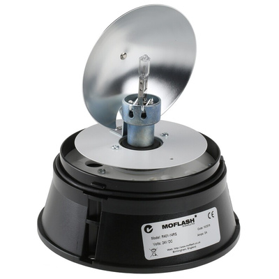 Moflash R401 Series Rotating Beacon, 24 V, Surface Mount, Wall Mount, Incandescent Bulb, IP65