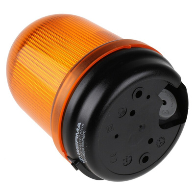 Werma BM 828 Series Yellow Flashing Beacon, 230 V ac, Surface Mount, Xenon Bulb, IP65